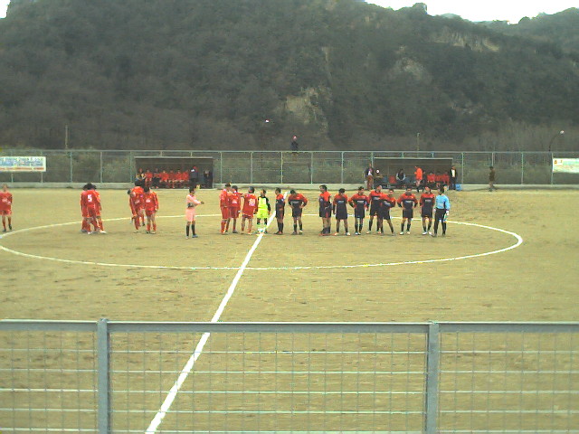Aiello Calabro Vs Dipignano - Le squadre in campo.